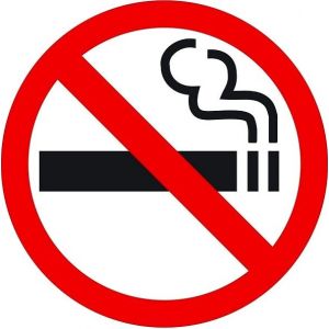 Знак мет. «Запрещается курить» (Минздрав) 200*200