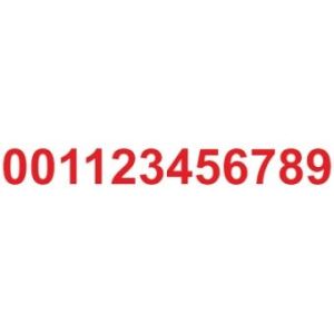 Комплект цифр для знака ПГ, ПВ от 0 до 9