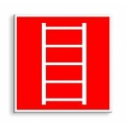 Знак «Пожарная лестница» 200*200мм
