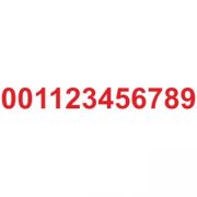 Комплект цифр для знака ПГ, ПВ от 0 до 9